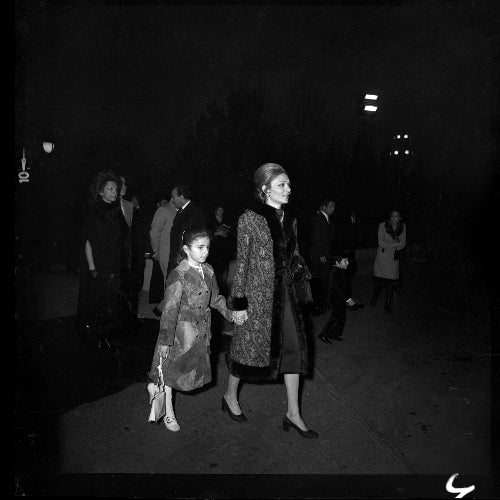 Farah Pahlavi and her Daughter